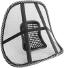 GLY-440-NEGRU | Suport spate pentru masina | Suport lombar ergonomic | Suport pentru spate montat pe scaun sau fotoliu