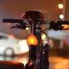 Hartvormig LED-achterlicht voor op de fiets | Waterdicht siliconen lampje met drie standen | DKD-032