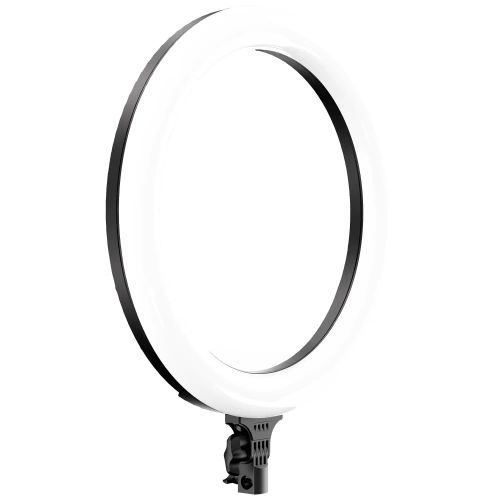 Aro de luz profesional 45 cm con trípode 210 cm | set de iluminación para maquillaje o streaming | RL-480 2 en 1