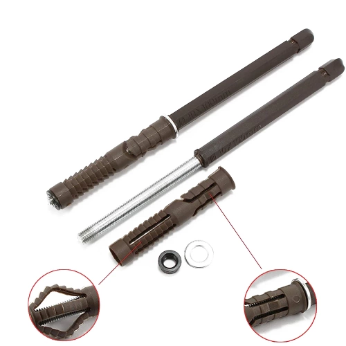 DF-4PCS-ZWART | Plankhouder | Planksteun | Onzichtbare montagearm