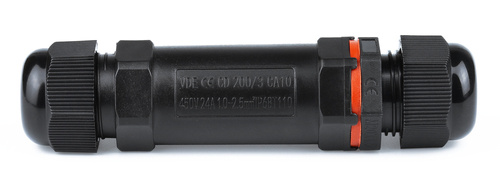 XY20 | Hermetiška jungtis, kabelio jungtis | 3 x 1,0–2,5 mm², 450 V, 24 A, IP68