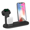 WD-03 | Dockingstation voor Apple iPhone Airpods Watch | 15W draadloze oplader | 3 stekkers - USB-C / Lightning / Micro-USB