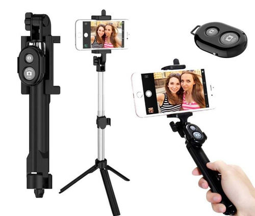 PSI-S003 | Selfie tyč s bluetooth dálkovým ovládáním | Stativ monopod | Foto hůl