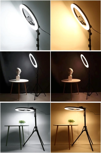 Ring light kit | 45 cm with 210 cm tripod | Professional streaming or makeup lamp