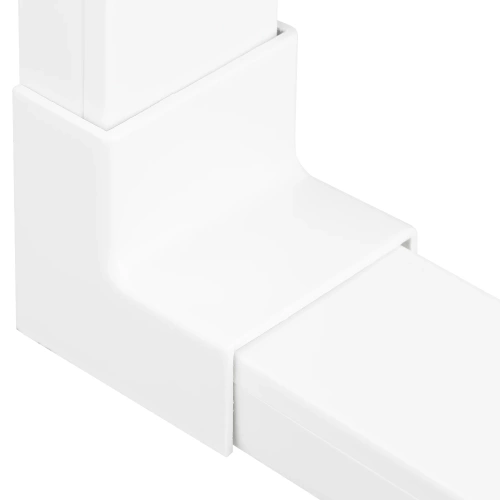 CDT-04 | Conector unghi intern pentru banda de acoperire 40x20mm | alb