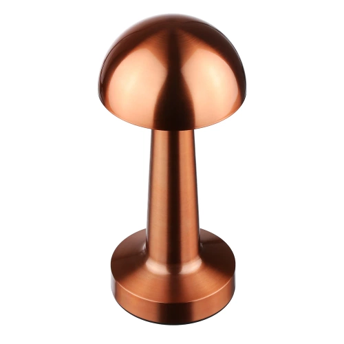 HJA11-MĚĎ| Bezdrátová stolní lampa | Dotyková noční lampa s nastavitelnou barvou světla | USB MUSHROOM lampa