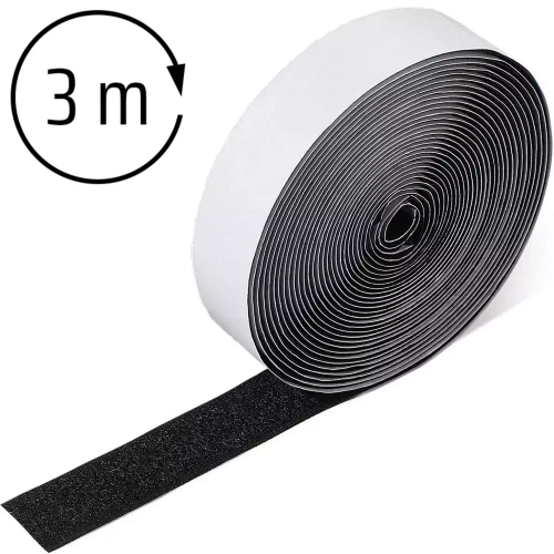 Klettband einseitig – Schlaufen | selbstklebend, 3 Meter | WCK-02-3M