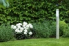 LLF-90CM | Standing garden lamp, square post for E27 bulb | Power supply 230V, stainless steel | stainless steel, 90cm