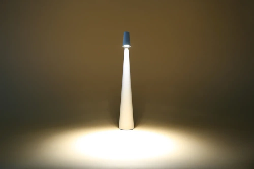 HMS-355-WHITE | Bordlampe 33,5cm | Trådløs natlampe med indbygget batteri | Lampe med touch kontrol