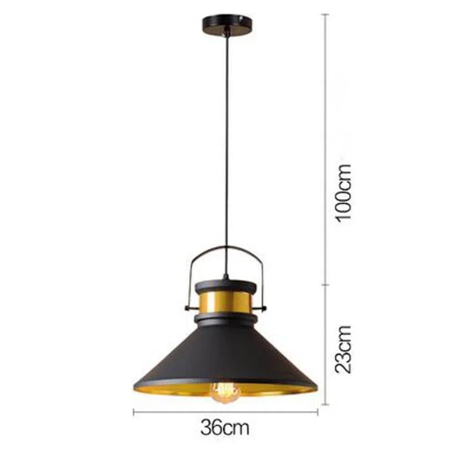 Gouden plafondlamp | retrostijl | zolder