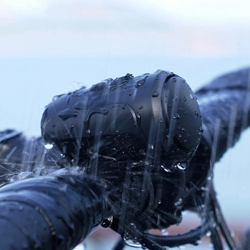 Sonnette de vélo électronique avec alarme 125 dB | Sonnette étanche avec fonction d'alarme antivol | EH-128