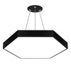 LPL-003 | Závěsné LED stropní svítidlo 50W | šestiúhelník plný | hliník | CCD nebliká | Φ60x6