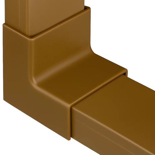 Vidinis kampinis jungtis | 40x20 mm | ruda kabelių kampinė apdaila | CDT-04-Brown