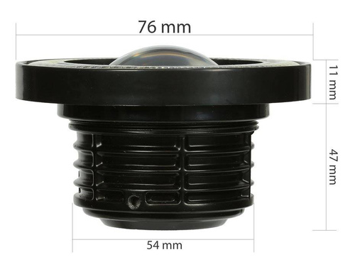 LED760| 2 pezzi - Set di fendinebbia con anelli Angel Eyes LED DRL integrati | tondo ø 76 mm