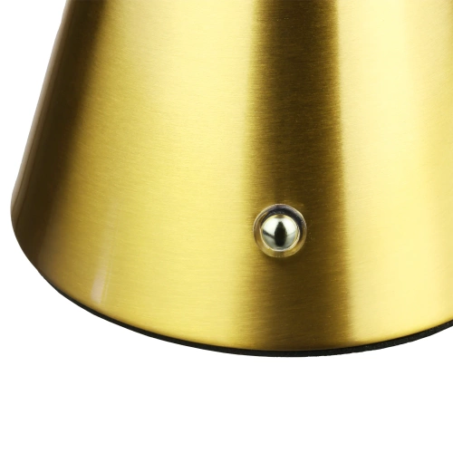 HJA24-GOLD | Stolná lampa so vstavanou batériou | Nočná lampa s tromi farbami svetla | Atmosférická lampa do hotela alebo reštaurácie