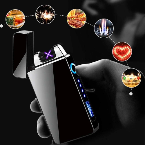 JL-613 | Stylish plasma lighter | windproof | USB | touch