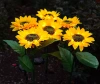 FLD-21-GIALLO | Lampada solare da giardino LED Girasole | 68 cm, 600 mAh