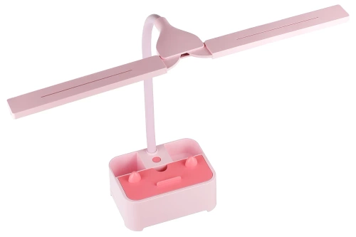 TDL-126-ROSA | Lámpara de escritorio para niños | Lámpara LED con organizador y soporte para teléfono | Una lámpara de escritorio con capacidad de cambiar el color de la luz.