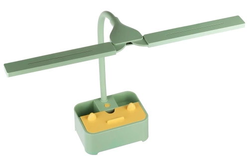 TDL-126-VERDE | Lámpara de escritorio para niños | Lámpara LED con organizador y soporte para teléfono | Una lámpara de escritorio con capacidad de cambiar el color de la luz. 