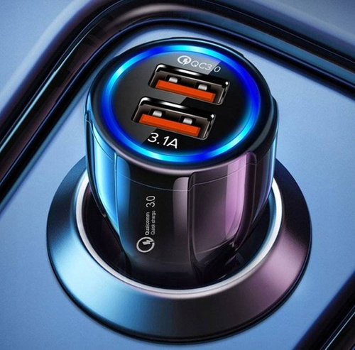 CA-002 | 3.1A fast car charger with 2 USB ports | Quick Charge 3.0