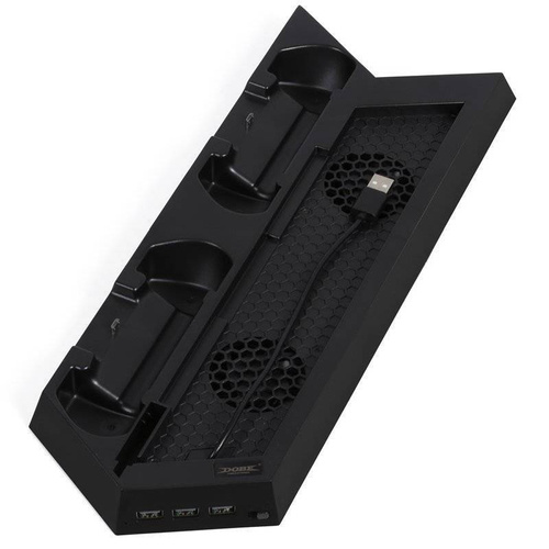 HB-P06-3in1 | Kølestativ til PS4 / Slim | Dockingstation med HUB 3 USB