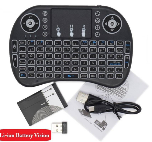 Kabellose Tastatur mit Hintergrundbeleuchtung und Touchpad | i8