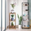 NZ237-BAMBU | Suporte de madeira para vasos de flores | Suporte para plantas | Prateleira de flores