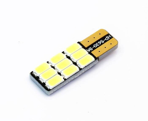 Auto LED žárovka W5W T10 9 SMD 5630 CAN BUS jednostranná