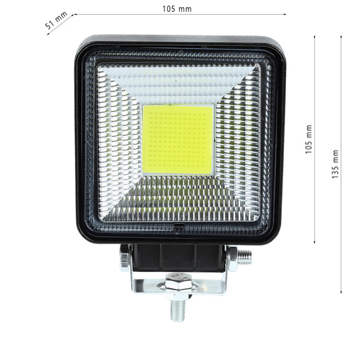 LED-Arbeitsleuchte quadratisch | 144 W | COB-Panel mit 144 Dioden | IP65 | WL-COB-144W