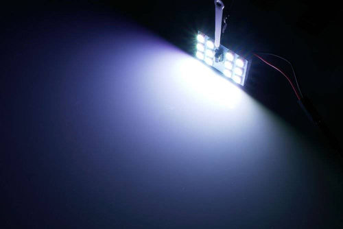 Kit de painel LED RGB | 2 painéis LED 12 SMD 5050 RGB | Controle remoto colorido | Adaptadores C5W e W5W