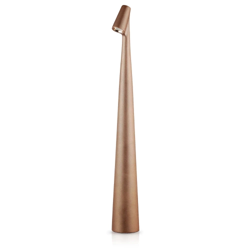 Tischleuchte | 43 cm | kabellose Nachttischleuchte mit integriertem Akku, Touch-Bedienung | HMS-455-BROWN