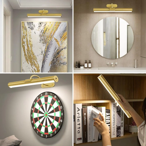 Wandlamp op batterij | Draadloze wandlamp met verstelbare kleurtemperatuur en helderheid | Magnetische montage | Afstandsbediening met timer | WLP-L40