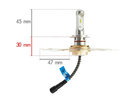 LED H4 ZES Zdatt-set | 100W 12000 lm | DAG NACHT