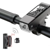 Feu de vélo LED 3 en 1 450 lm | Compteur de vitesse, de distance et de temps | Éclairage puissant avec signal sonore | MBLBD-3201