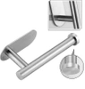 JZU-304-ARGENT | Porte-papier argenté | Porte-papier toilette autocollant