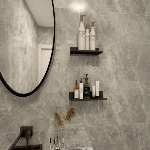 BDS-L60CM-B| Metal bathroom shelf | Black shower shelf 60cm | Hanging shelf