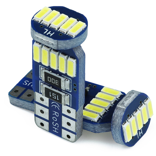 Автомобільна світлодіодна лампа W5W T10 15 SMD 4014 CAN BUS 2