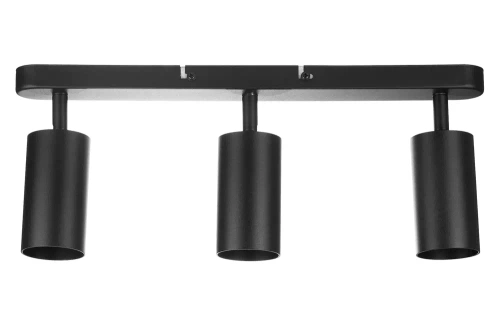 MS-GU10-3 | Plafoniera cu trei puncte, 3x spoturi mobile GU10 negru