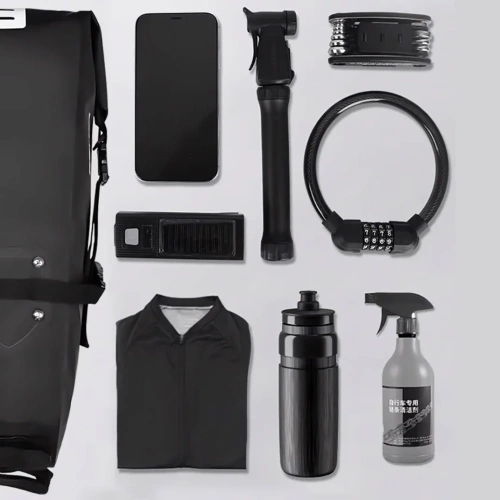 Waterdichte fietstas 10L | Bikepacking tas met reflectoren | Fietstas voor onder het zadel | BCB-004