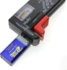 Batterietester | analoges Voltmeter | universeller Tester für Batterien und Akkus | schwarz | BT-168-BLACK