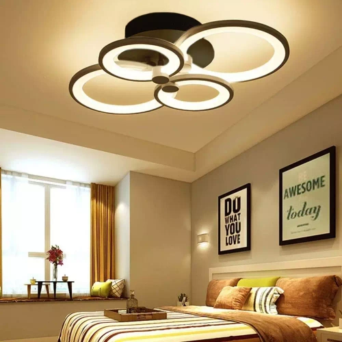 RLC-C48W-B | Moderné stropné svietidlo | LED stropné svietidlo | čierna