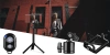 Kit de photographie mobile avec trépied de 25 cm et télécommande Bluetooth | Support de téléphone, tête 360° pour photos et vidéos |