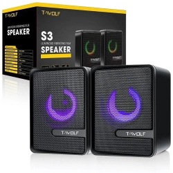 S2 | Computerhøjttalere 2.0 | 6W RMS 100Hz-20kHz 4ohm