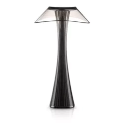 MGD-151-Schwarz | Moderne Tischlampe | Nachtlampe mit eingebautem Akku | LED-Tischlampe