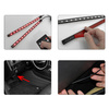 LED-Auto-Innenbeleuchtung | 4x LED-Streifen 12 LEDs 5050 22 cm | mit Zigarettenanzünder-Stecker | IR-Fernbedienung | Musikmodi