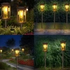 HK-115A | |2 x lampa solara de gradina LED | Stâlp antrenat 60 cm