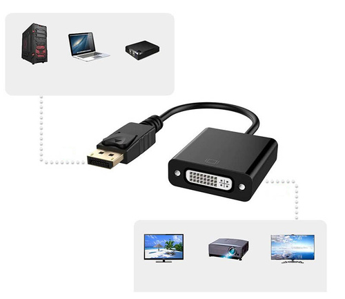 DPVI-25CM | DisplayPort-DVI konverter | Kábel, DP Full HD 60hz adapter