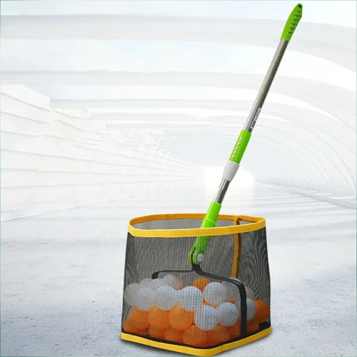 Colector telescopic pentru bile de ping-pong | Coș ușor, reglabil pe înălțime, pentru 150 de bile | JQ250-GR