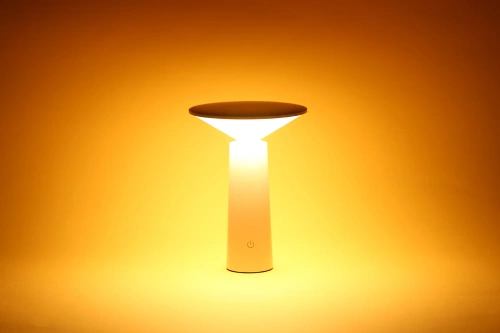 JX09-BIANCO | Lampada LED senza fili | Lampada da tavolo con testa mobile