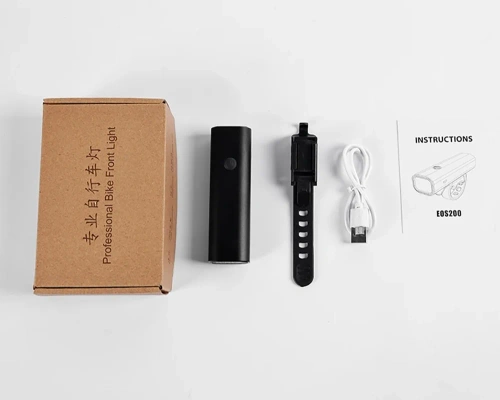 400lm USB-C LED cykelforlygte | Vandtæt cykellygte med SOS-tilstand | Kraftig lygte med indbygget genopladeligt batteri | XJLQD